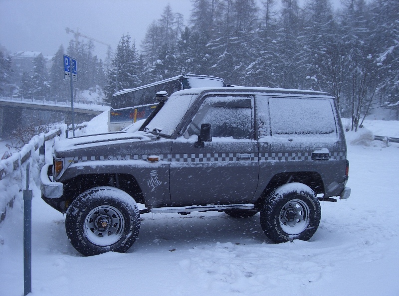 Il mio Toy al parcheggio a Pontresina