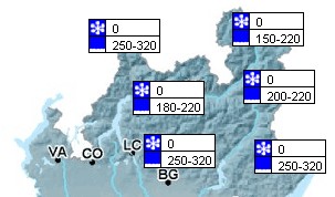 Neve in Lombardia Febbraio 2009