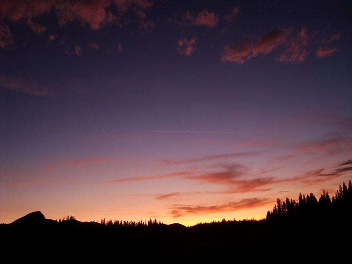 toulomne meadows sunset