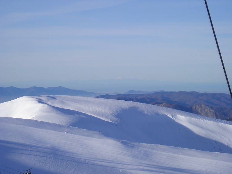 Corno alle Scale, vista sulla Corsica dalla cima Corno alle Scale, vista sulla Corsica dalla cima
