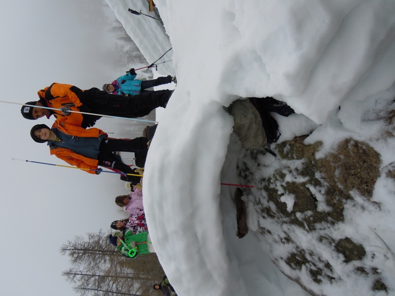 1 uscita su neve Alpinismo Giovanile